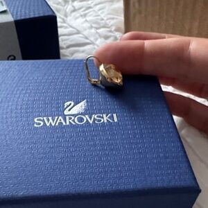 Swarovski Bella Drop Earrings - Amber